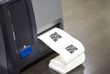 Barcode label printer. Printing Barcode